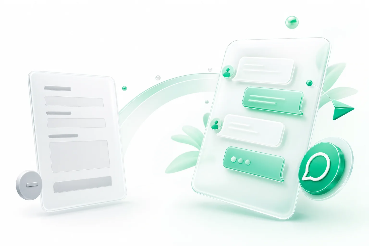 Replacing a cold static form with a warm, real-time WhatsApp conversation